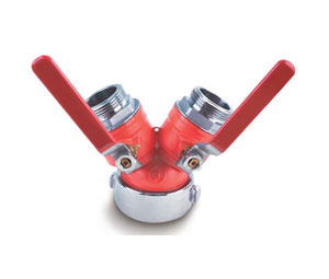 Heiser 116NPSH Gated Wye Connections - 2 1/2" NPSH (F) Swivel x 1 1/2" NPSH (M) Outlets