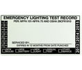 Heiser 127 Customized Emergency Lighting Test Label