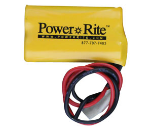 Heiser 2NICDB Ni-Cad Battery Pack w/ Leads 2.4V, 700 mAh - 2 Piece Side-by-Side Formation