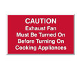 Heiser 35EF Caution: Exhaust Fan Sign