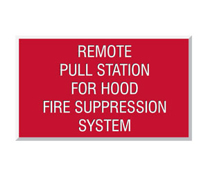 Heiser 35PS Remote Pull Station For Hood Sign