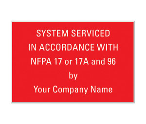 Heiser 46NFPA System Serviced In Accordance with NFPA