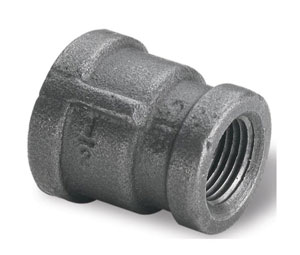 Heiser 515B 1/2" x 3/8" Black Reducing Coupling