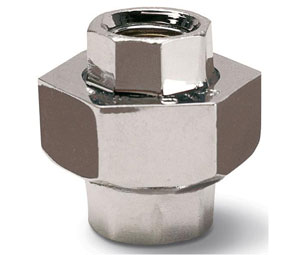 Heiser 522 1/2" Chrome Union