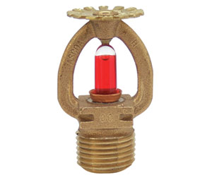 Heiser 8487050 286 °F Globe Brass Pendent Sprinkler - 1/2" NPT, Standard Response