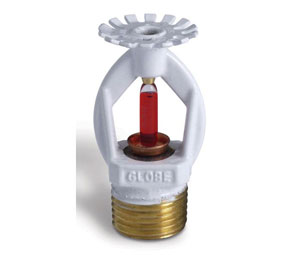 Heiser 8487042 200 °F Globe White Pendent Sprinkler - 1/2" NPT, Standard Response