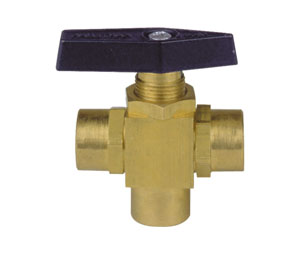 Heiser CO25V 3-Way Valve, 1/4"