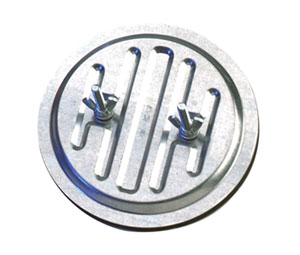 Heiser DC8GA Circular Sandwich® Clean-Out Access Door - 8" Diameter