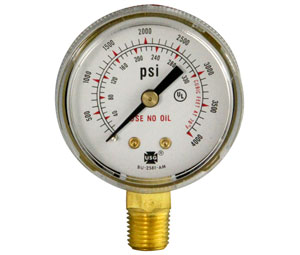 Heiser G4000 4000 psi Replacement Gauge for Nitrogen Regulator