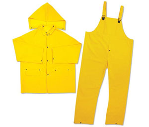 Heiser H174 CHOICE - 3-Piece Yellow Rain Suit - X-Large