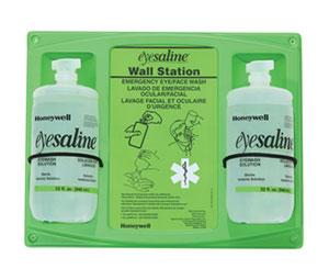 Heiser H228 Eye Wash - Eyesaline® Emergency Double Eye/Face Wall Wash Station - 32 oz., 2/Pack