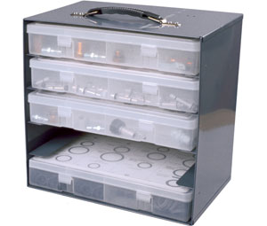 Heiser KBR Bin Rack for Kits and Plastic Organizer Boxes