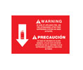 Heiser KSIGNA Bi-Lingual K-Class "Fire Extinguisher" Self Adhesive Vinyl Sign - 12" x 8"