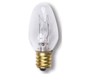 Heiser LB309 Candelabra Screw Base Replacement Bulb (10C7) - 120V, 10W