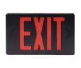 Heiser LED1B Exit Sign - LED w/ Battery Back-Up (Black)