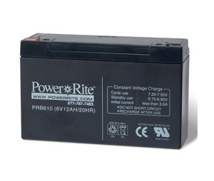 Heiser PB612 Power-Rite 6V, 12Amp Sealed Lead-Acid Battery