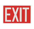 Heiser S128A "Exit" Aluminum Sign - 12" x 8"
