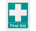 Heiser S129P "First Aid Station" w/Arrow Rigid Plastic Sign - 8" x 10"
