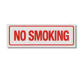 Heiser S130 "No Smoking" Self Adhesive Vinyl Sign - 12" x 4"