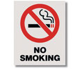 Heiser S135 "No Smoking" w/ Picotgram Self Adhesive Vinyl Sign - 8" x 10"