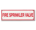 Heiser S710 Sprinkler Sign - Fire Sprinkler Valve - Pre-Punched Corner Holes