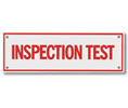 Heiser S711 Sprinkler Sign - Inspection Test - Pre-Punched Corner Holes