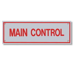 Heiser S712 Sprinkler Sign - Main Control - Pre-Punched Corner Holes