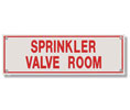 Heiser S719 Sprinkler Sign - Sprinkler Valve Room - Pre-Punched Corner Holes