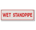 Heiser S723 Sprinkler Sign - Wet Standpipe - Pre-Punched Corner Holes