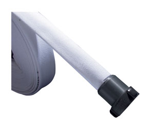 Heiser SJ2550ANST 50' x 2 1/2" Single Jacket NST Fire Hose - Aluminum Couplings