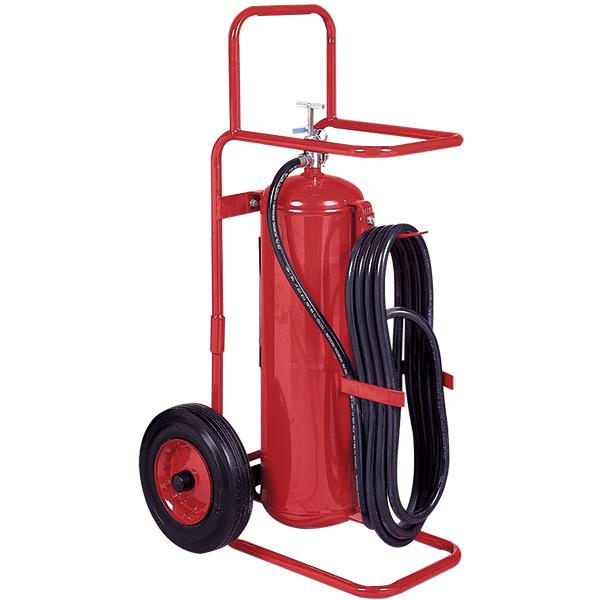 Badger 20180 Badger 50 lb. Wheeled Stored Pressure Purple K Dry Chemical Fire Extinguisher