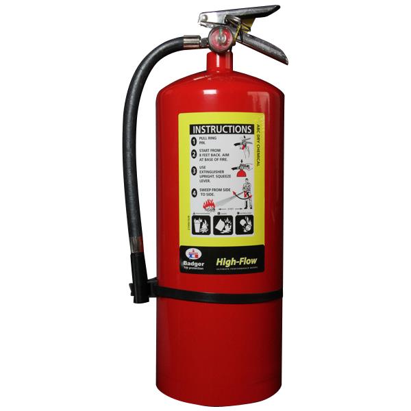 Badger 21006160 Badger Extra 20 lb. High Flow ABC Dry Chemical Fire Extinguisher w/ Wall Hanger