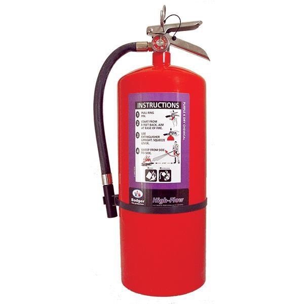 Badger 21006161 Badger Extra 20 lb. High Flow Purple K Dry Chemical Fire Extinguisher w/ Wall Hanger