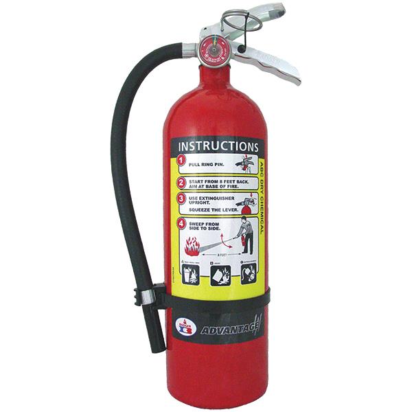 Badger 21007866 Badger Advantage 5 lb. ABC Dry Chemical Fire Extinguisher w/ Wall Hanger
