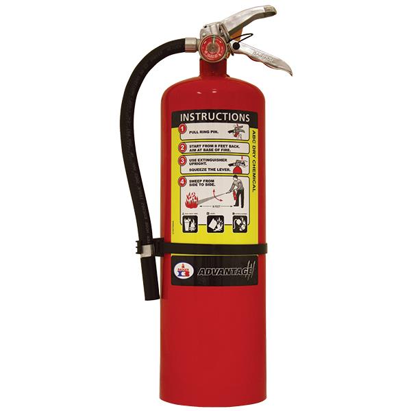 Badger 21007867 Badger Advantage 10 lb. ABC Dry Chemical Fire Extinguisher w/ Wall Hanger