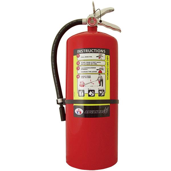 Badger 21007868 Badger Advantage 20 lb. ABC Dry Chemical Fire Extinguisher w/ Wall Hanger