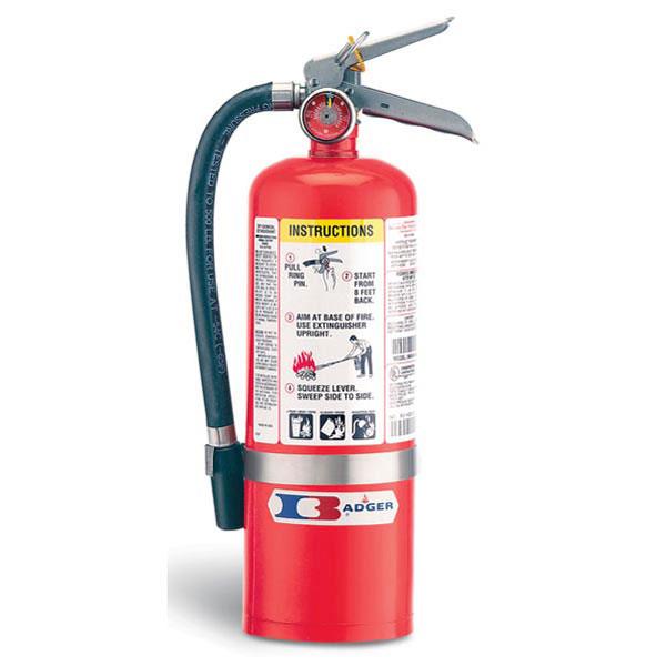 Badger 22486 Badger Standard 5 lb. ABC Dry Chemical Fire Extinguisher w/ Vehicle Bracket