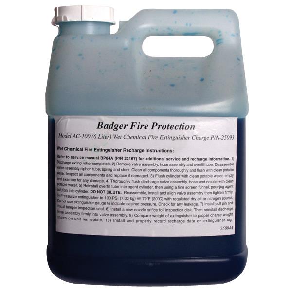 Badger 23168 Badger AC-100, 6 Litre, Wet Chemical Recharge - 2/Pack