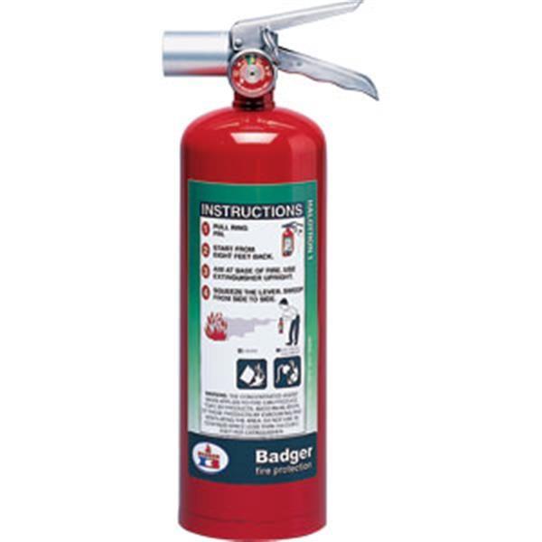 Badger 23348 Badger Extra 5 lb. Halotron I Fire Extinguisher w/ Wall Hanger