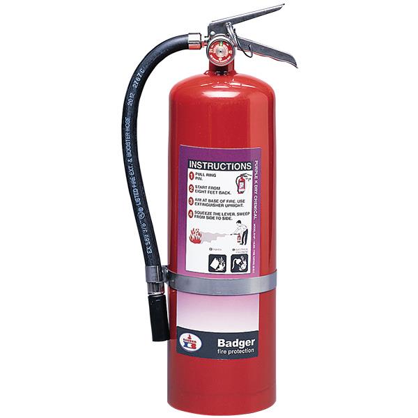 Badger 23778 Badger Extra 10 lb. Purple K Dry Chemical Fire Extinguisher w/ Wall Hanger