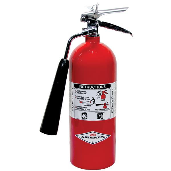 Amerex 322AX Amerex 5 lb. CO2 Fire Extinguisher w/Wall Hanger