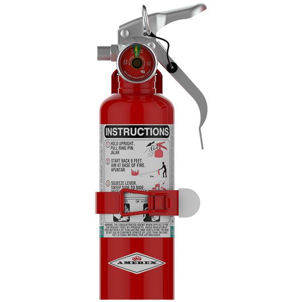 Amerex 384AX Amerex 1 1/2 lb. Halotron I Fire Extinguisher w/Vehicle Bracket