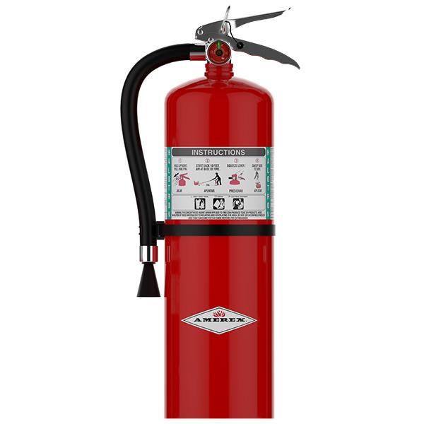 Amerex 397AX Amerex 11LB Halotron 1 Fire Extinguisher w/Wall Hanger - Brass Valve