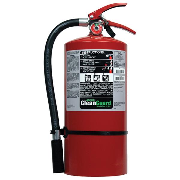 Ansul 429021 Cleanguard Clean Agent 9 lb. FE-36 Fire Extinguisher w/ Wall Hanger