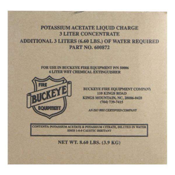 Buckeye 600872 6 Litre "K" Wet Chemical Recharge