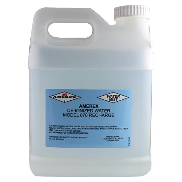 Amerex 670AX Amerex 1.8 Gallon Deionized Water Charge - 2/Pack