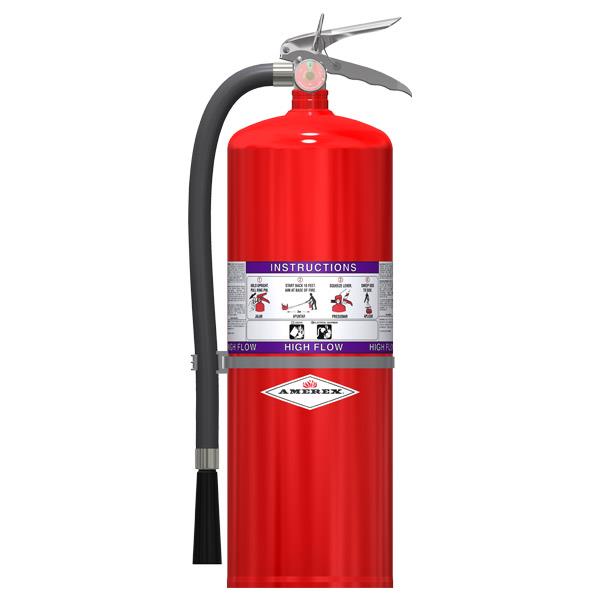 Amerex 762AX Amerex 20 lb. High-Flow Purple K Dry Chemical Fire Extinguisher w/Wall Hanger