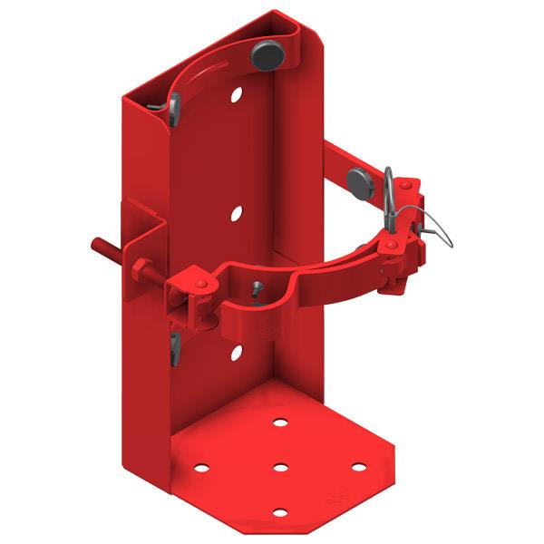 Amerex 809GAX 10 lb. Amerex Heavy-Duty Galvanized Vehicle Bracket (Fits 5" Dia. Shell)