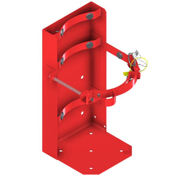 Amerex 811GAX 20 lb. - 30 lb. Amerex Heavy-Duty Galvanized Vehicle Bracket (Fits 8" Dia. Shell)