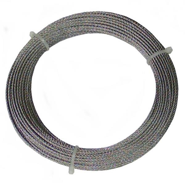 Ansul AS15821 WR-50 50' x 1/16" Stainless Steel Cable - 316SS Tracer Cable